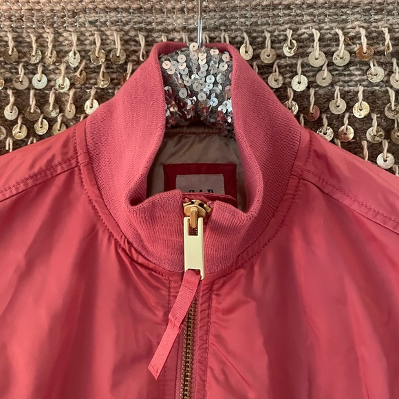 💗 GAP pink bomber jacket sz M 💗 - Picture 2 of 8